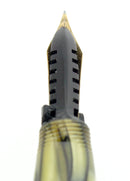CIRCA 1930 TRIAD TRI-PEN MFG CO BLACK AND PEARL CELLULOID FOUNTAIN PEN VERY RARE OFFERED BY ANTIQUE DIGGER