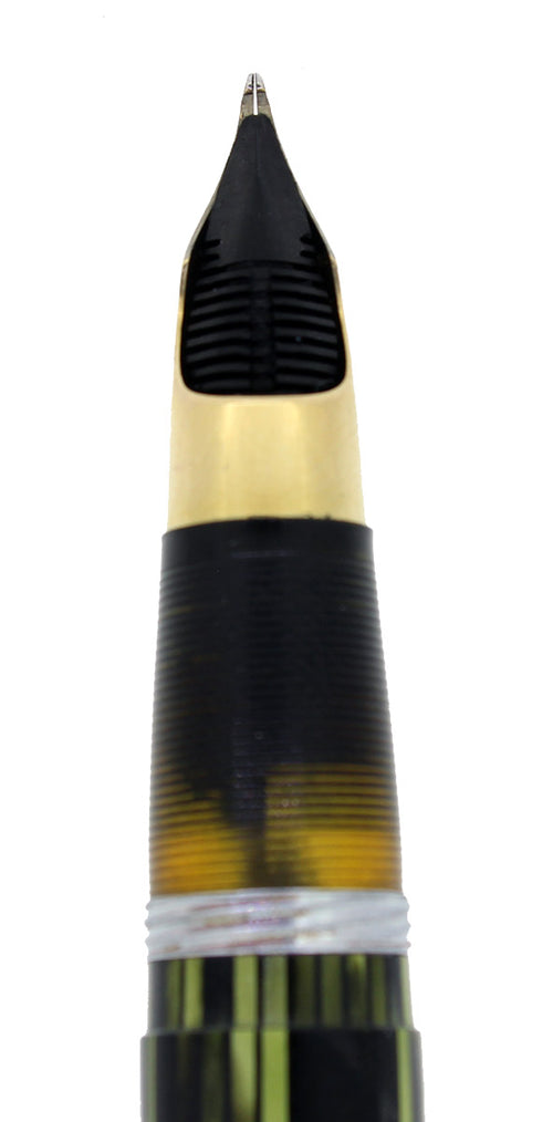 CIRCA 1945 SHEAFFER TRIUMPH 1250 MARINE GREEN LIFETIME BALANCE FOUNTAI