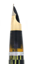 CIRCA 1945 SHEAFFER TRIUMPH 1250 MARINE GREEN LIFETIME BALANCE FOUNTAIN PEN RESTORED OFFERED BY ANTIQUE DIGGER