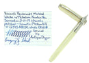 VISCONTI REMBRANDT MARBLED WHITE PALLADIUM TRIM MEDIUM NIB FOUNTAIN PEN OFFERED BY ANTIQUE DIGGER