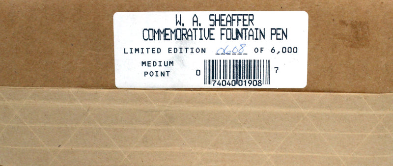 1996 W.A. SHEAFFER LIMITED EDITION 0608/6000 COMMEMORATIVE FOUNTAIN PEN FACTORY SEALED OFFERED BY ANTIQUE DIGGER