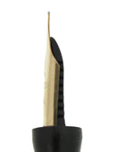 CIRCA 1924 WAHL GOLD FILLED CHEVRON PATTERN FOUNTAIN PEN F-BBB+ FLEX NIB RESTORED OFFERED BY ANTIQUE DIGGER