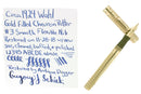 CIRCA 1924 WAHL GOLD FILLED CHEVRON PATTERN FOUNTAIN PEN F-BBB+ FLEX NIB RESTORED OFFERED BY ANTIQUE DIGGER
