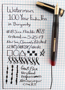 RESTORED 1940s WATERMAN OVERSIZE 100 YEAR PEN FLEX WITH F to 3.27MM FLEXIBLE NIB