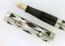 1920s WATERMAN 452 STERLING OVERLAY FOUNTAIN PEN XXF to BB FLEX NIB RESTORED OFFERED BY ANTIQUE DIGGER