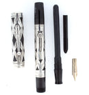 1920S WATERMAN 452 STERLING OVERLAY FOUNTAIN PEN XF to BBB FLEX NIB RESTORED OFFERED BY ANTIQUE DIGGER