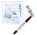 1920S WATERMAN 452 STERLING OVERLAY FOUNTAIN PEN XF to BBB FLEX NIB RESTORED OFFERED BY ANTIQUE DIGGER