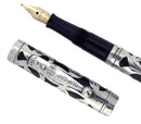 CIRCA 1923 WATERMAN 452 1/2 STERLING OVERLAY FOUNTAIN PEN XF to BBB FLEX NIB RESTORED OFFERED BY ANTIQUE DIGGER