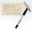 RESTORED WATERMAN 454 STERLING OVERLAY FOUNTAIN PEN IN THE HAND ENGRAVED VINE PATTERN OFFERED BY ANTIQUE DIGGER