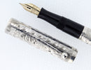 RESTORED WATERMAN 454 STERLING OVERLAY FOUNTAIN PEN IN THE HAND ENGRAVED VINE PATTERN OFFERED BY ANTIQUE DIGGER