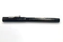 RESTORED 1920s WATERMAN 52 BLACK CHASED HARD RUBBER FOUNTAIN PEN WITH F to BBB+ FLEXIBLE NIB