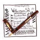 WATERMAN 52 WOOD GRAIN FOUNTAIN PEN