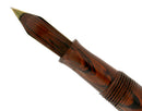 RESTORED 1920s WATERMAN 52 1/2V RED RIPPLE FOUNTAIN PEN F to BBB FLEX NIB OFFERED BY ANTIQUE DIGGER