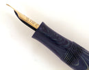 1920s WATERMAN 52V BLUE RIPPLE FOUNTAIN PEN WITH XF to BBB FLEXIBLE NIB IN RESTORED CONDITION OFFERED BY ANTIQUE DIGGER