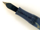 1920s WATERMAN 52V BLUE RIPPLE FOUNTAIN PEN WITH XF to BBB FLEXIBLE NIB IN RESTORED CONDITION OFFERED BY ANTIQUE DIGGER