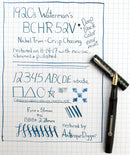 1920s WATERMAN 52V BCHR FOUNTAIN PEN NICKEL TRIM F to BBB+ FLEX NIB RESTORED OFFERED BY ANTIQUE DIGGER