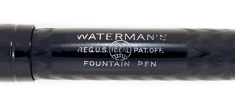 1920s WATERMAN 52V BCHR FOUNTAIN PEN NICKEL TRIM F to BBB+ FLEX NIB RESTORED OFFERED BY ANTIQUE DIGGER