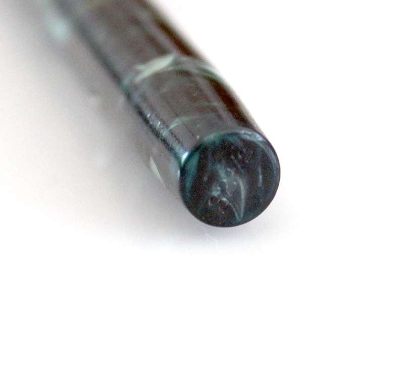 RESTORED WATERMAN'S 32 1/2 FOUNTAIN PEN IN BLUE-GREEN QUARTZ WITH F to BBB FLEXIBLE NIB MADE IN CANADA
