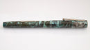 RESTORED WATERMAN'S 32 1/2 FOUNTAIN PEN IN BLUE-GREEN QUARTZ WITH F to BBB FLEXIBLE NIB MADE IN CANADA