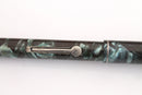 RESTORED WATERMAN'S 32 1/2 FOUNTAIN PEN IN BLUE-GREEN QUARTZ WITH F to BBB FLEXIBLE NIB MADE IN CANADA