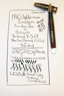 WATERMAN OVERSIZE EMBLEM 100 YEAR FOUNTAIN PEN WITH F to BBB 2.21MM ULTRA-FLEX NIB OFFERED BY ANTIQUE DIGGER