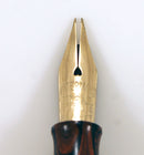 WATERMAN 52 1/2V RED RIPPLE FOUNTAIN PEN & PENCIL F to BBB FLEX NIB RESTORED OFFERED BY ANTIQUE DIGGER