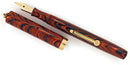 WATERMAN 52 1/2V RED RIPPLE FOUNTAIN PEN & PENCIL F to BBB FLEX NIB RESTORED OFFERED BY ANTIQUE DIGGER