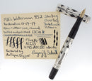 1920S WATERMAN 452 STERLING OVERLAY FOUNTAIN PEN F to BBB+ FLEX NIB RESTORED
