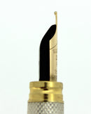 WATERMAN GENTLEMAN STERLING SILVER BARLEYCORN FOUNTAIN PEN 18K M NIB RESTORED OFFERED BY ANTIQUE DIGGER