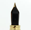 WATERMAN GENTLEMAN STERLING SILVER BARLEYCORN FOUNTAIN PEN 18K M NIB RESTORED OFFERED BY ANTIQUE DIGGER