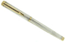 WATERMAN GENTLEMAN STERLING SILVER BARLEYCORN FOUNTAIN PEN 18K M NIB RESTORED OFFERED BY ANTIQUE DIGGER