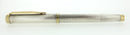 WATERMAN GENTLEMAN STERLING SILVER BARLEYCORN FOUNTAIN PEN 18K M NIB RESTORED OFFERED BY ANTIQUE DIGGER