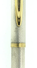 WATERMAN GENTLEMAN STERLING SILVER BARLEYCORN FOUNTAIN PEN 18K M NIB RESTORED OFFERED BY ANTIQUE DIGGER