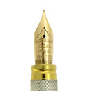 WATERMAN GENTLEMAN STERLING SILVER BARLEYCORN FOUNTAIN PEN 18K M NIB RESTORED OFFERED BY ANTIQUE DIGGER