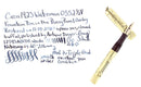C1925 WATERMAN 18K GOLD FILLED PANSY PANEL 0552 1/2V FOUNTAIN PEN RESTORED OFFERED BY ANTIQUE DIGGER