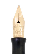 C1925 WATERMAN 18K GOLD FILLED PANSY PANEL 0552 1/2V FOUNTAIN PEN RESTORED OFFERED BY ANTIQUE DIGGER