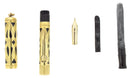 C1925 WATERMAN 18K GOLD FILLED 0552 1/2V BASKETWEAVE FOUNTAIN PEN RESTORED OFFERED BY ANTIQUE DIGGER