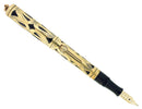 C1925 WATERMAN 18K GOLD FILLED 0552 1/2V BASKETWEAVE FOUNTAIN PEN RESTORED OFFERED BY ANTIQUE DIGGER