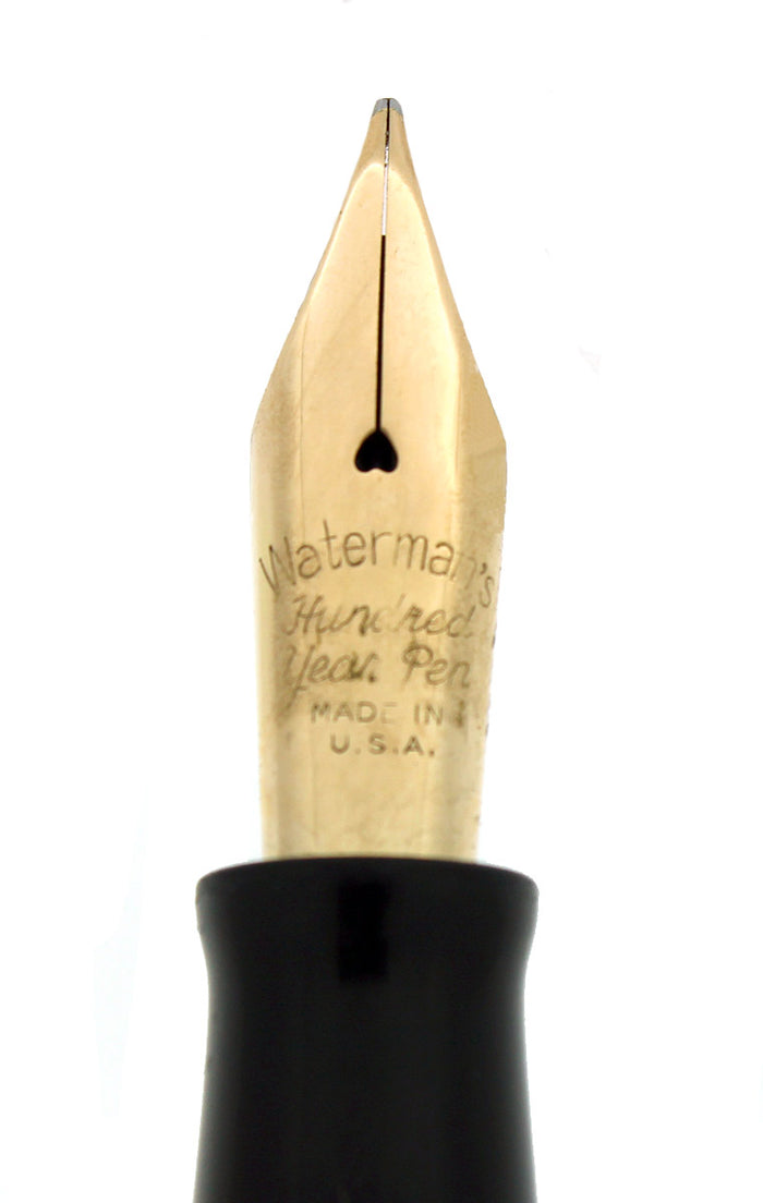 1940 TRANSPARENT BLUE WATERMAN 100 YEAR FOUNTAIN PEN F-BBB FLEX NIB RE