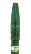 1940 TRANSPARENT GREEN WATERMAN 100 HUNDRED YEAR FOUNTAIN PEN M-BBB+ FLEX NIB RESTORED OFFERED BY ANTIQUE DIGGER