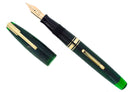 1940 TRANSPARENT GREEN WATERMAN 100 HUNDRED YEAR FOUNTAIN PEN M-BBB+ FLEX NIB RESTORED OFFERED BY ANTIQUE DIGGER
