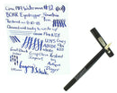 WATERMAN LACK CHASED HARD RUBBER FOUNTAIN PEN F TO BBB FLEX NIB RESTORED OFFERED BY ANTIQUE DIGGER