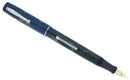 1930s WATERMAN 32 FULL-SIZE BLUE & CREAM CELLULOID FOUNTAIN PEN F-BB+ FLEX NIB RESTORED OFFERED BY ANTIQUE DIGGER