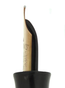 1930s WATERMAN 32 FULL-SIZE BLUE & CREAM CELLULOID FOUNTAIN PEN F-BB+ FLEX NIB RESTORED OFFERED BY ANTIQUE DIGGER