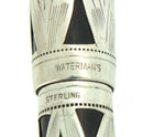 1939 WATERMAN 403 STERLING BASKETWEAVE FOUNTAIN PEN F - BBB FLEX NIB RESTORED OFFERED BY ANTIQUE DIGGER