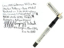1944 WATERMAN 403 STERLING SHERATON OVERLAY FOUNTAIN PEN F-BBB FLEX NIB RESTORED OFFERED BY ANTIQUE DIGGER