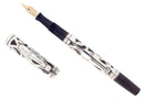 C1915 WATERMAN 412 PSF STERLING TREFOIL ART NOUVEAU FOUNTAIN PEN RESTORED OFFERED BY ANTIQUE DIGGER