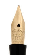 C1920 WATERMAN 472 1/2 STERLING PANSY PANEL F-BBB NIB FOUNTAIN PEN RESTORED OFFERED BY ANTIQUE DIGGER