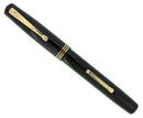 C1939 WATERMAN 513J BLACK CELLULOID 14K KEYHOLE M-BB NIB FOUNTAIN PEN RESTORED OFFERED BY ANTIQUE DIGGER
