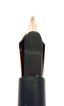 1917 WATERMAN 514 SMOOTH SOLID 14K GOLD OVERLAY STUB NIB FOUNTAIN PEN RESTORED OFFERED BY ANTIQUE DIGGER